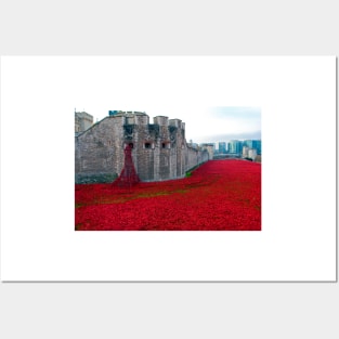 Tower of London Red Poppy Posters and Art